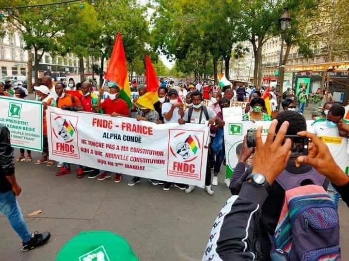 France la diaspora guinéenne et ivoirienne protestent contre leurs